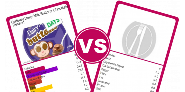 Calories and Ingredients in Cadbury Dairy Milk Buttons Chocolate ...