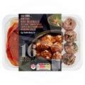 Image of Sainsbury's Just Cook Beef Meatballs with Tomato Sauce & Parmesan