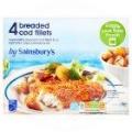 Image of Sainsbury's Breaded Cod Fillets