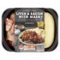 Image of Sainsbury's Classic Liver & Bacon With Mash