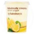 Image of Sainsbury's Fabulously Creamy Lemon Yogurt