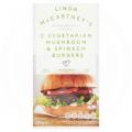 Image of Linda McCartney's Vegetarian Mushroom & Spinach Burgers