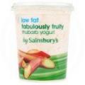 Image of Sainsbury's Fabulously Fruity Low Fat Rhubarb Yogurt