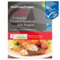 Image of Waitrose Frozen Breaded Haddock Fingers