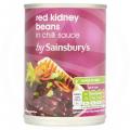 Image of Sainsbury's Red Kidney Beans in Chilli Sauce