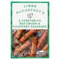 Image of Linda McCartney's Vegan & Vegetarian Red Onion & Rosemary Sausages