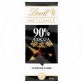 Image of Lindt Excellence Dark 90% Cocoa Chocolate Bar