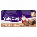 Image of Cadbury Festive Yule Log Triple Chocolate