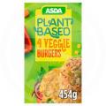 Image of Asda Plant Based Vegan Vegetable Burgers