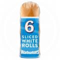 Image of Warburtons Sliced White Sandwich Rolls 